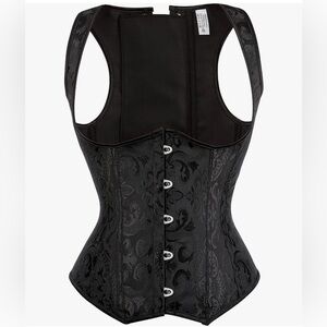 Women's Gothic Steampunk Corset Bustier Waist Cincher Underbust Corset Vest Tank